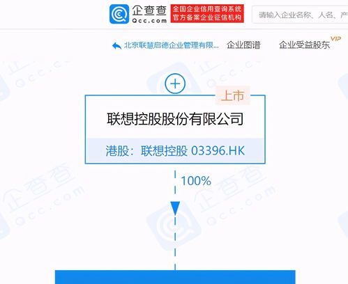 聯(lián)想控股設(shè)立北京聯(lián)慧啟德企業(yè)管理公司，聚焦管理與咨詢業(yè)務(wù)